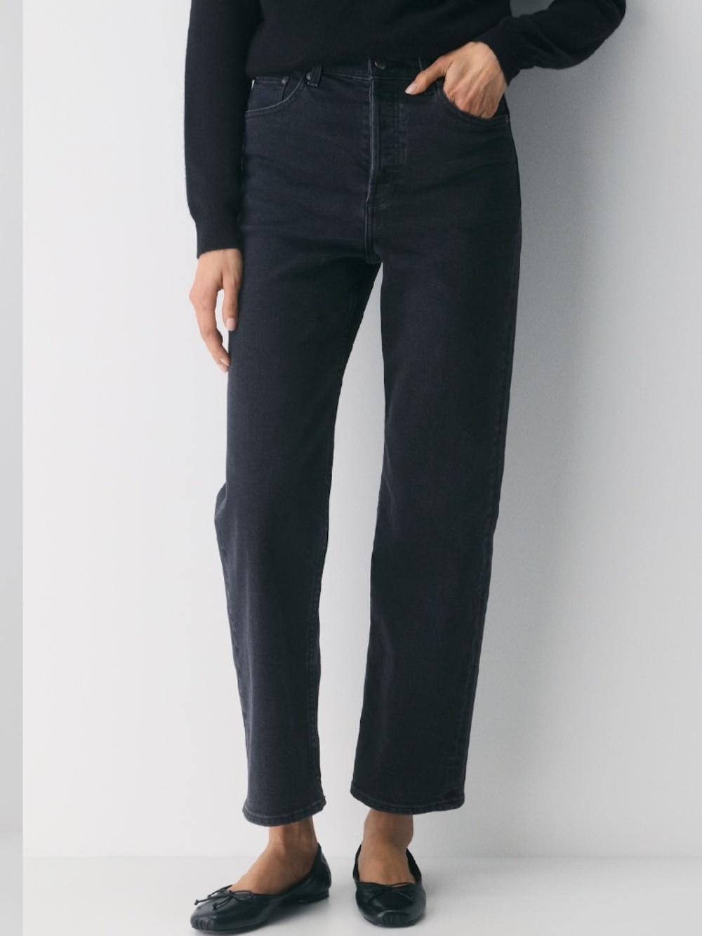 Denim Forum The Arlo Hi-Rise straight Jeans size 31 28L
